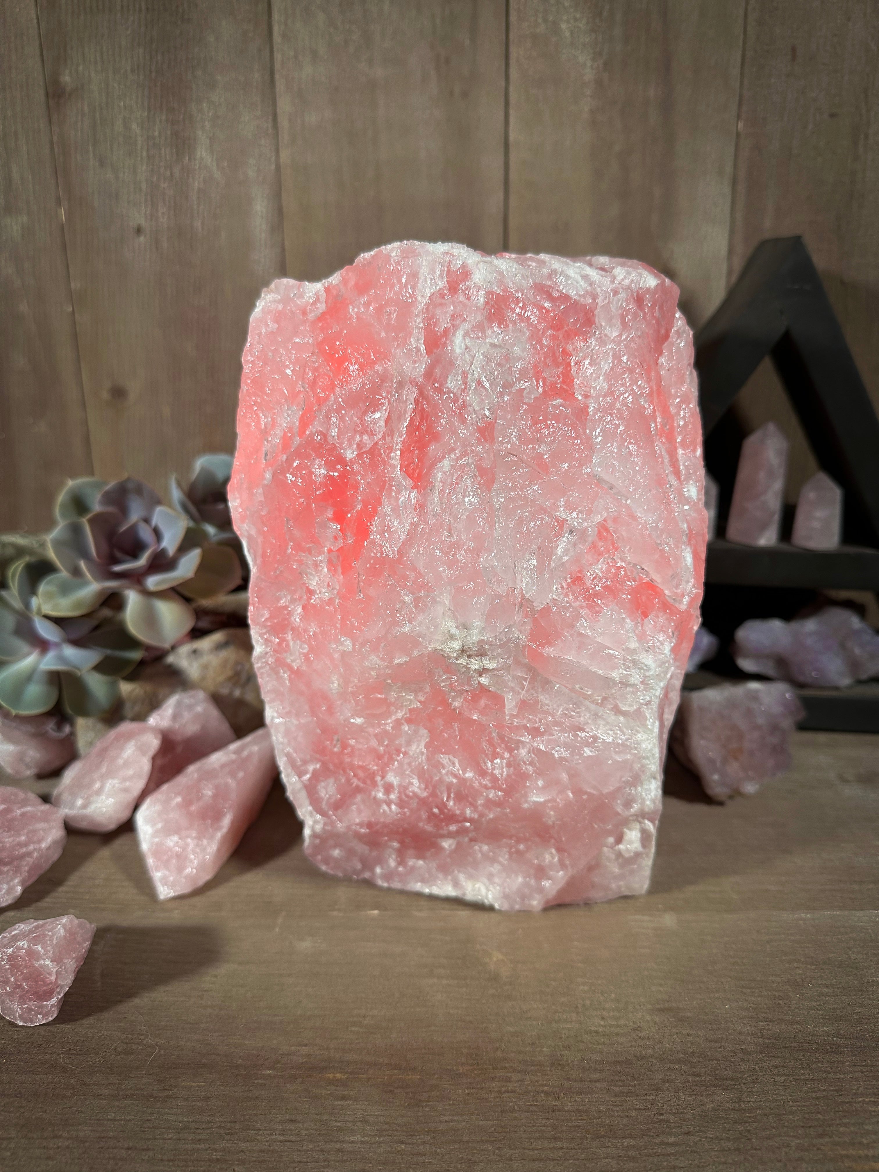 10 Units of AA Grade Extra Large Rose Quartz Lamps