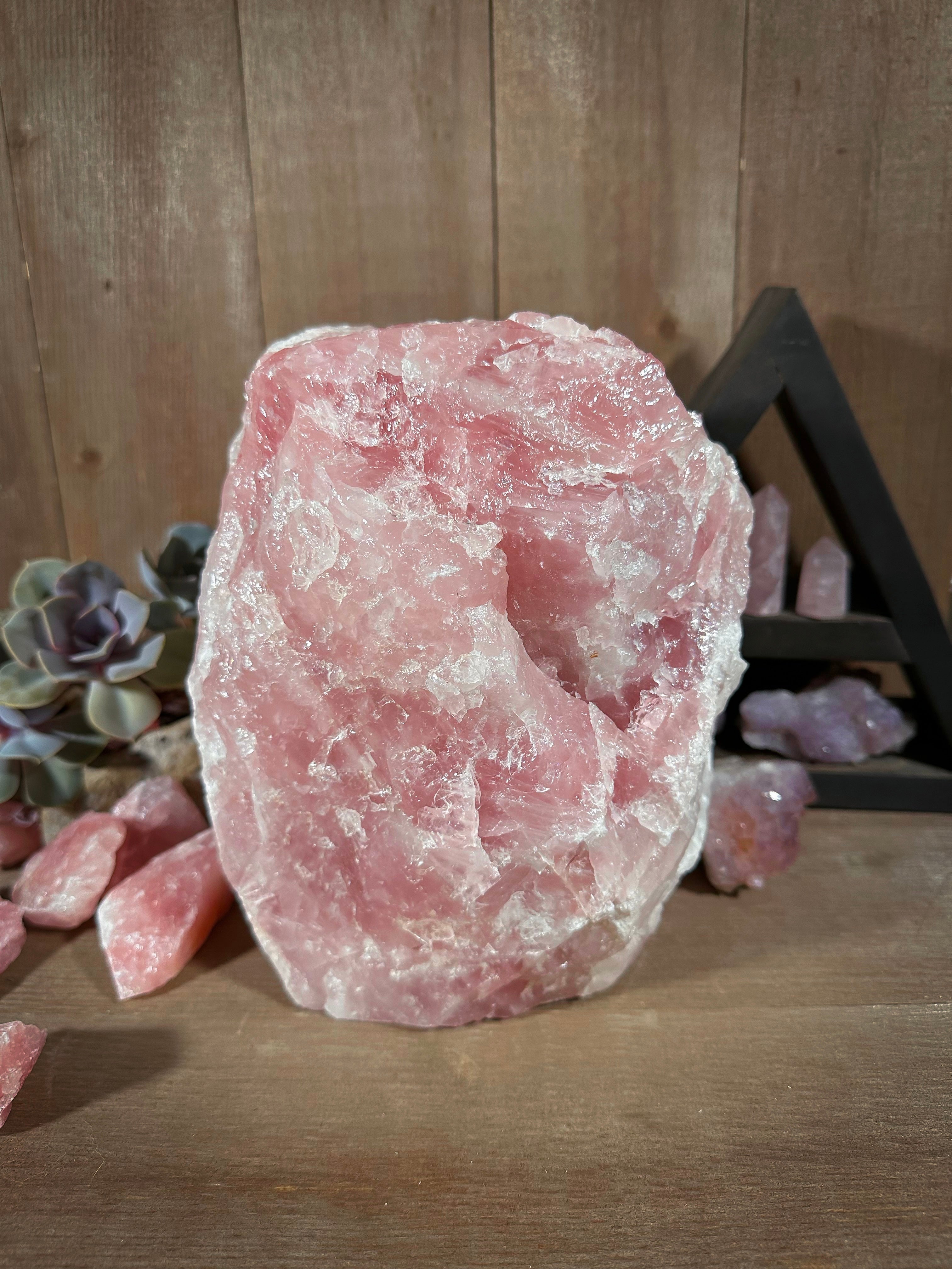 10 Units of AA Grade Extra Large Rose Quartz Lamps