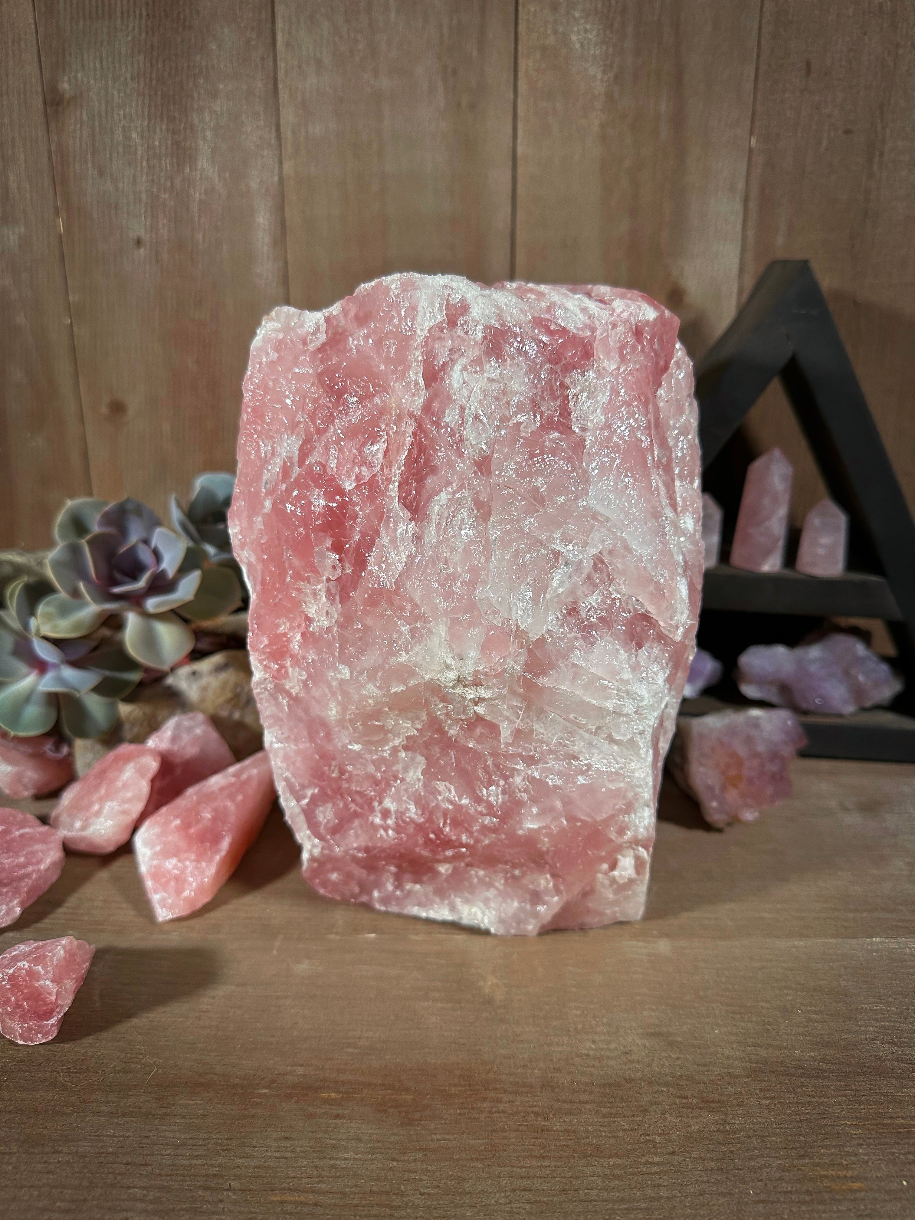 10 Units of AA Grade Extra Large Rose Quartz Lamps